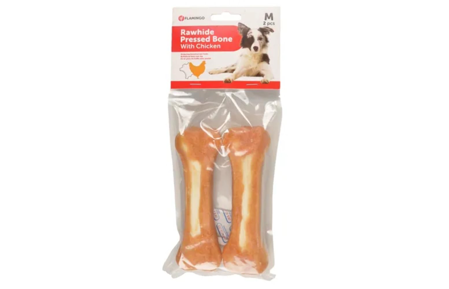 Flamingo Köpek Ödülü Tavuk Kemik 2'li 15 cm
