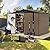 DWVO 8'x6' Large Metal Outdoor Storage Shed, Heavy Duty Tool Storage Sheds for Backyard Patio Lawn - Ideal for Bicycles, Garden Tools, and Lawn Equipment, Easy-to-Assemble, Brown