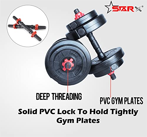 Image of StarX Home Gym 8KG Dumbbell Set With Acc & ConnectorRod Adjustable Dumbbell