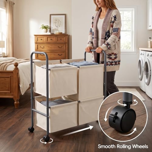 130L-Laundry-Hamper-with-Wheels-3-Section-Laundry-Sorter-Cart-with-Removable-Bags-Rolling-Clothes-Hamper-with-Waterproof-Lining-Sturdy-Freestanding-Canvas-Laundry-Basket-for-Laundry-Room-Beige