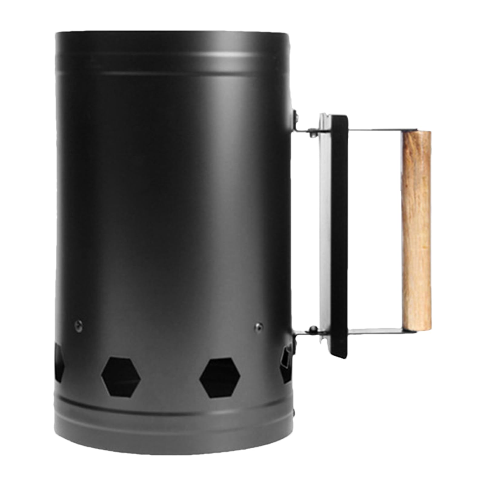 Fût Brûleur de Feu, Seau Incinérateur en Métal pour Feux de Jardin Extérieur, Cage de Brûlage pour Papier, Feuilles, Déchets, Bois, Feux de Camp de Jardin