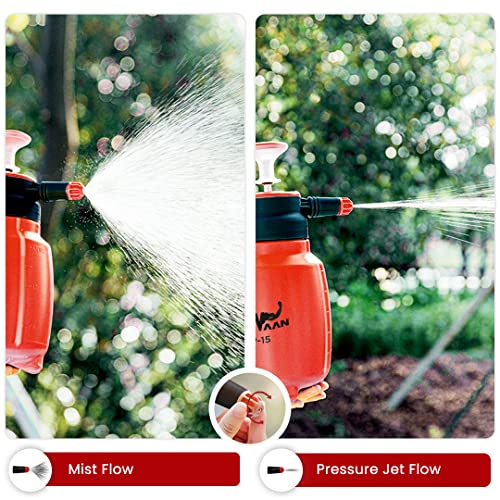 Balwaan SP-15 3 in 1 Manual Sprayer with 1.5 Litre Tank Capacity | Used for Spraying Water, Pesticides, Gardening, Glass cleaning, Air conditioning cleaning, Car and bike washing, Water soluble fertilizers, table cleaning | Foam Washer for Vehicles, Home & Kitchen | Get Free 3 Nozzles (Rotating Nozzle, Foam Nozzle, Extended Nozzle)