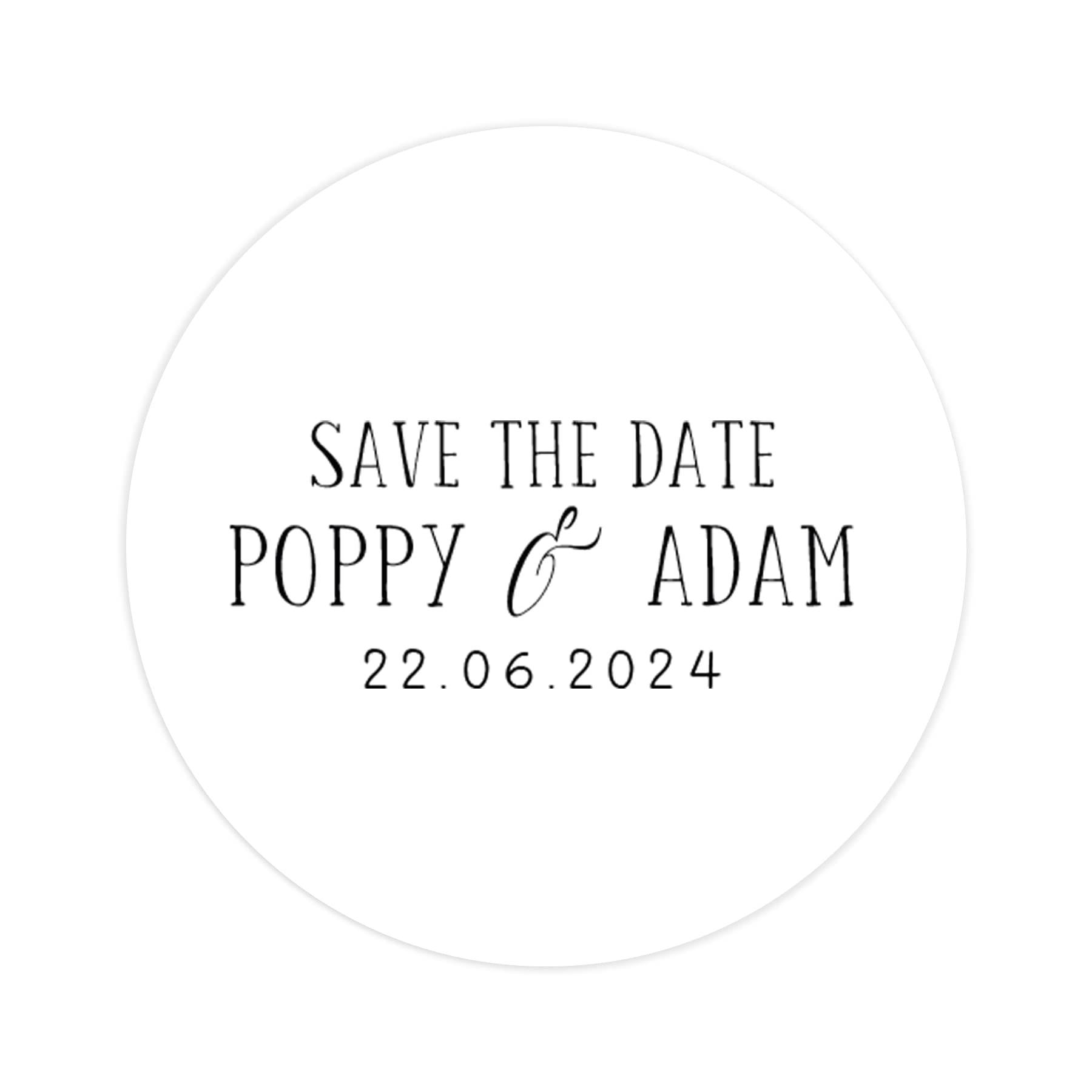 Minimalist wedding stickers | simple black and white wedding labels | wedding sticker favor sticker | wedding favors thank you stickers (Save the date)
