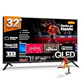 TD Systems - Smart TV 32 Pulgadas QLED Samsung TV Tizen OS 8.0. Triple Tuner (DVB-T2/C/S2). Televisores con Samsung Smart TV Gaming Hub. Televisión del 2026 - PRIME32QC22TIZEN