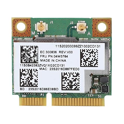 PCI-E-Netzwerkkarte, BCM943228HMB 2,4 G + 5 G Dual-Band 300 Mbit / S 802.11A / B / G / Mini-PCI-E-WLAN-Karte Bluetooth 4.0-Wireless-Netzwerkkarte für Lenovo IBM Cover