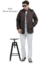 RJ WAHAN Men's Waterproof Winter Jacket | Reversible & Removable Hood | 99% Water-Resistant | Heavy-Duty Warm Jacket with 4 Pockets (IN, Alpha, L, Brown) gallery image