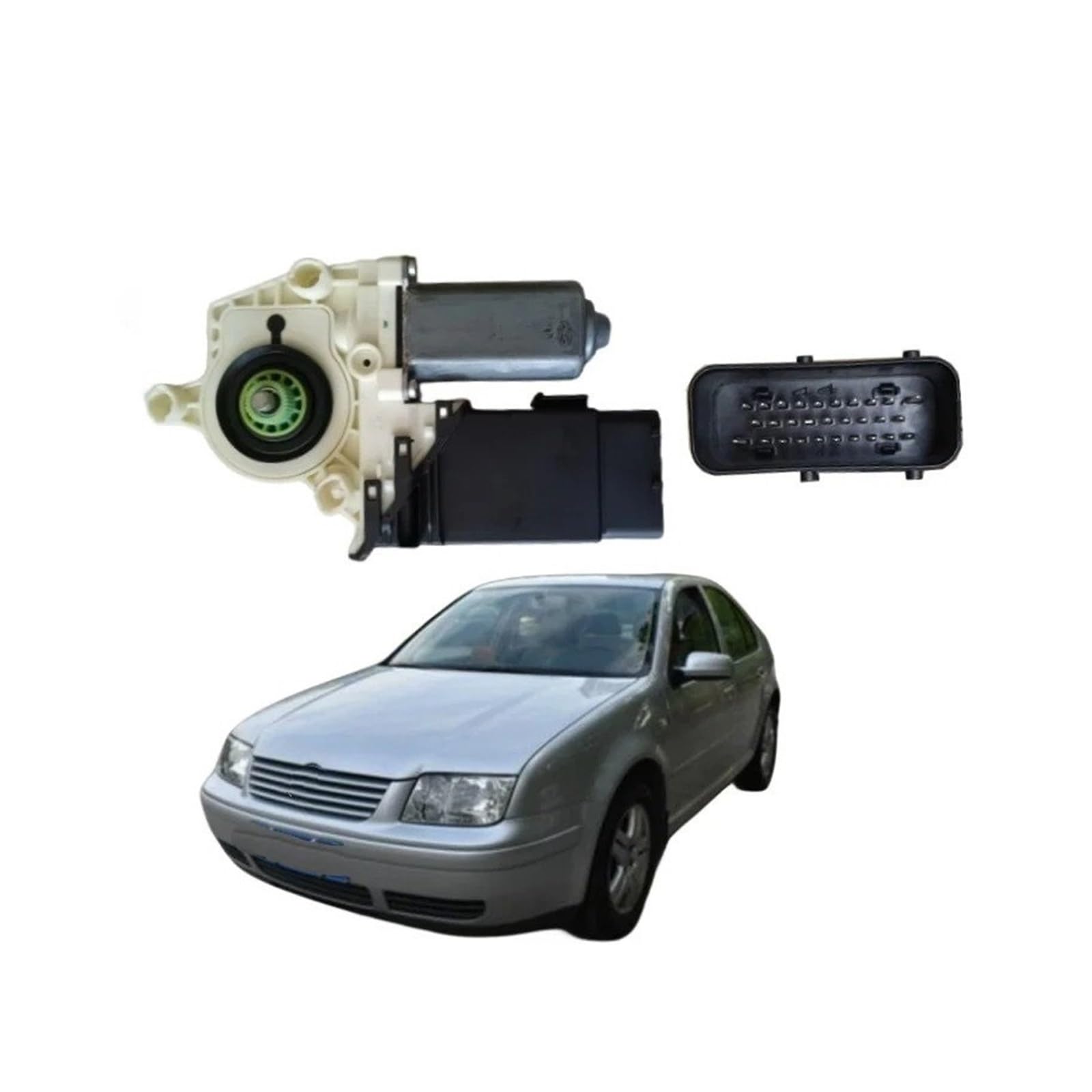 SAMWDK Glass Lifter for VW for Golf4 for Bora for Jetta for Variant Window Motor 1C1959801A 1C959802A 1C0959801A 1C0959802A 1C0959811A 1C0959812A 1C1959812A Car Window Regulator(1C1959802A)