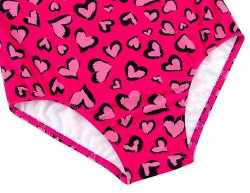 Image of Girls Swimsuit One Piece Bathing Suit with Adjustable Straps Cute Little Kids Swimming Suits Beach Swimwear 4T-12