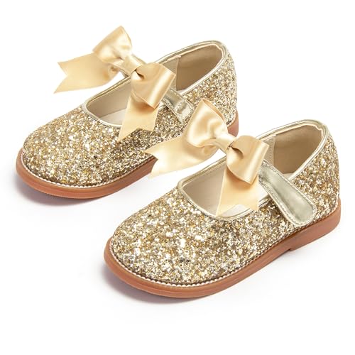 Image of PHIRAMIN Toddler Girl Mary Jane Dress Shoes-Little Girl School Uniform Shoes for Wedding Party