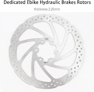 MT200 E-Bike Hydraulic Disc Brakes Set, New Upgrade 2-Pin 2-Piston Ebike Hydraulic Brakes Set with 160/180mm Rotors, Pre-Bled with Mineral Oil Electric Bike Hydraulic Brakes