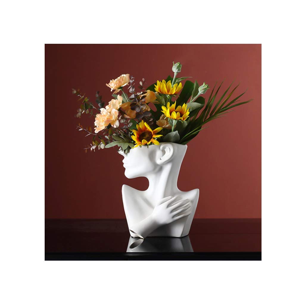 ヴィンテージクラフトフラワーアレンジメント花瓶装飾創造的な装飾品$Q