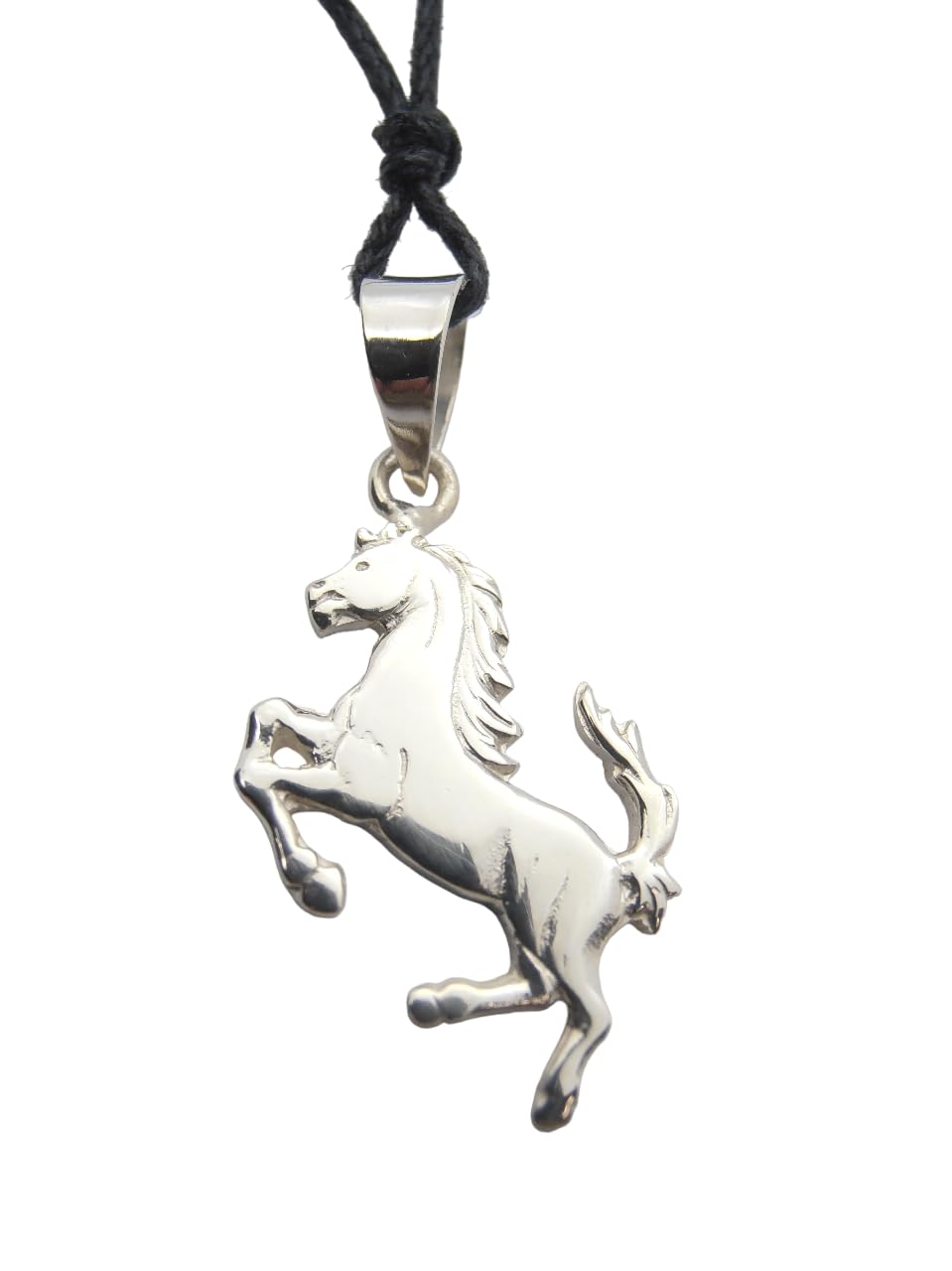 Cavallino Rampante : Ciondolo in Argento 925 - Cavallo - Scuderia - stemma - simbolo - logo - pendente -