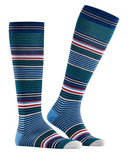Burlington Stripe Kniekous voor heren, 1 paar, verschillende Kleuren, maat 40-46 - warme kousen in strepenlook van hoogwaardige scheerwol - Afbeelding 4