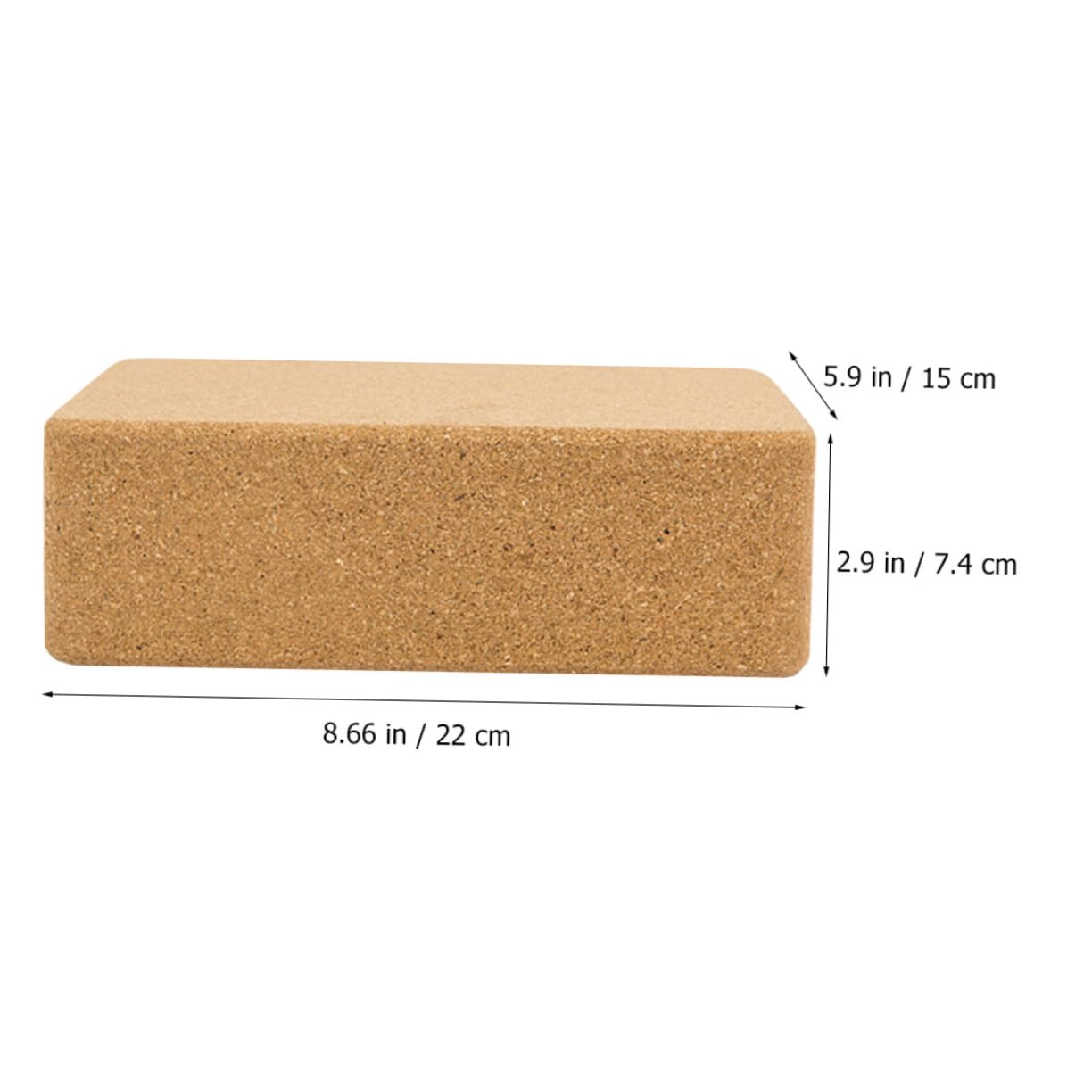 OSOLADY Natural Cork Yoga Blocks High Density Training Bricks for Yoga Dance Lightweight Portable Perfect for Women