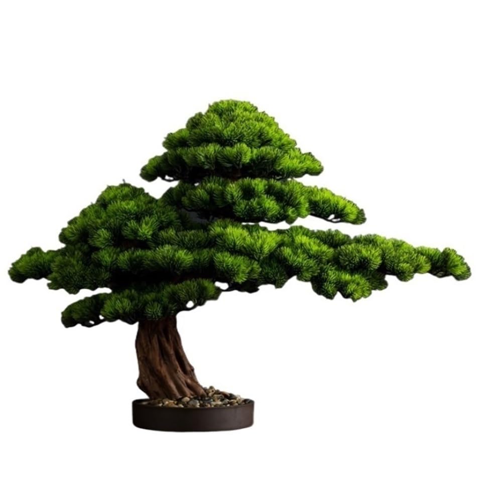 GTHTUHFD Artificial Plants, Chinese-Style Welcome Bonsai Tree, Simulated Pine Decor,Home Decor