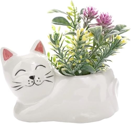 Miniatura 2 de Macetas de cerámica para animales, pequeñas (Cara The Cat)