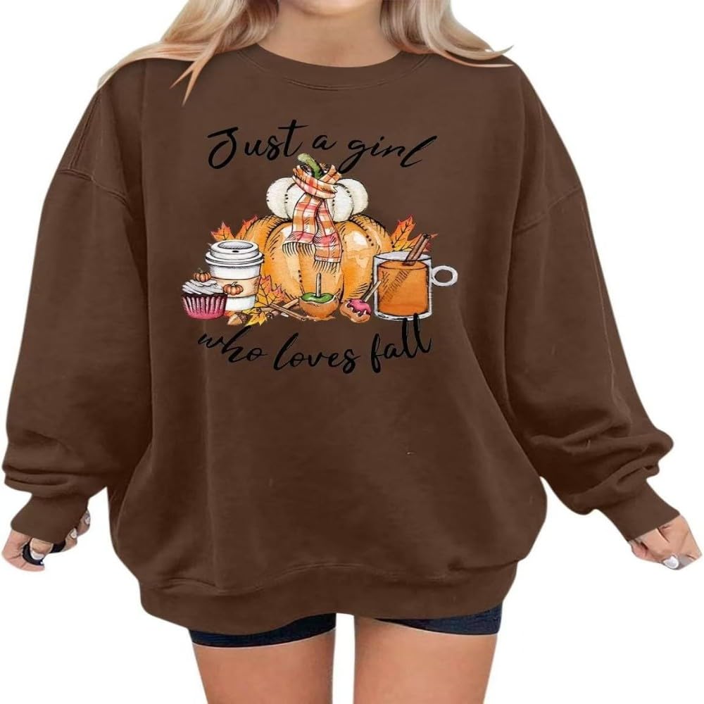 ZBDP Damska bluza plus size Halloween z okrągłym dekoltem