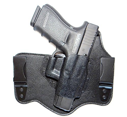 DTOM Ultimate Tuck IWB (Inside The Waistband) Hybrid Holster - RH, Black, fits Glock 17, 19, 26, 22, 23, 27