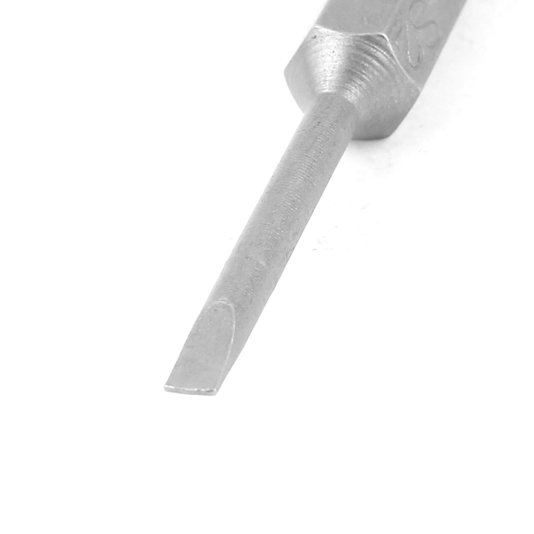 Sourcingmap 1/4 Inch Hex Shank 2.5mm Tip Slotted Magnetic Screwdriver Bits 5Pcs - Image 2