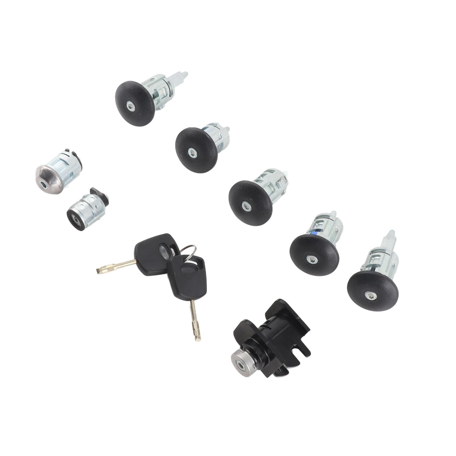 Yinhing Set Chiavi per Auto con Serrature Carburante Cofano Accensione 4425134 Sostituzione per Connect 2002 2007 Kit Completo Include Porta e Cilindri di Accensione con Chiavi