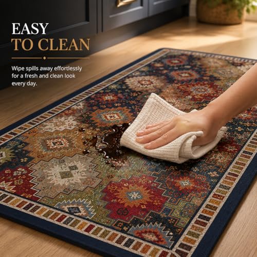 Image of Gvnd 2 Pcs Kitchen Mats, Waterproof Memory Foam Kitchen Rugs, Standing Desk Mat Floor Mats, Comfort Runner Rug Carpets for Kitchen Floor, Sink