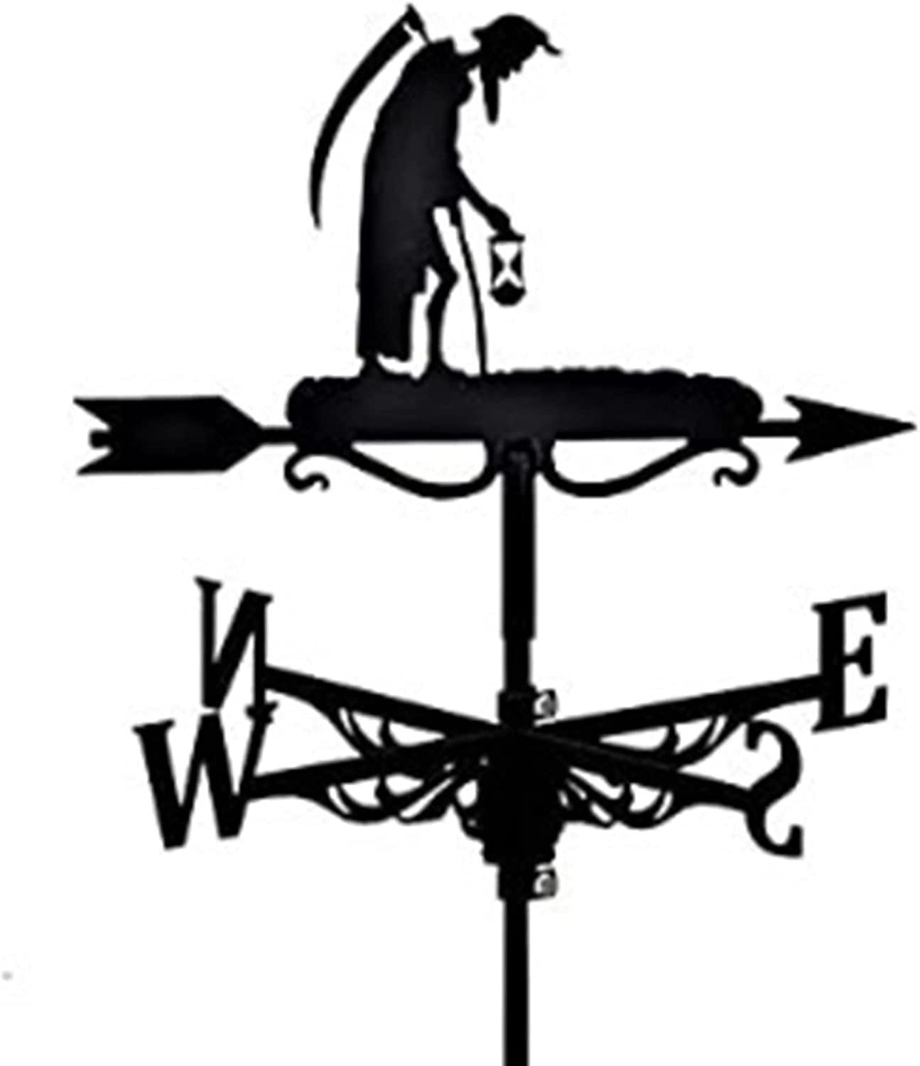 WIQUYBML Weathervane Metal Wind Vane Direction Indication for Outdoor Garden Decoration Farms Barns/B/35 * 50Cm