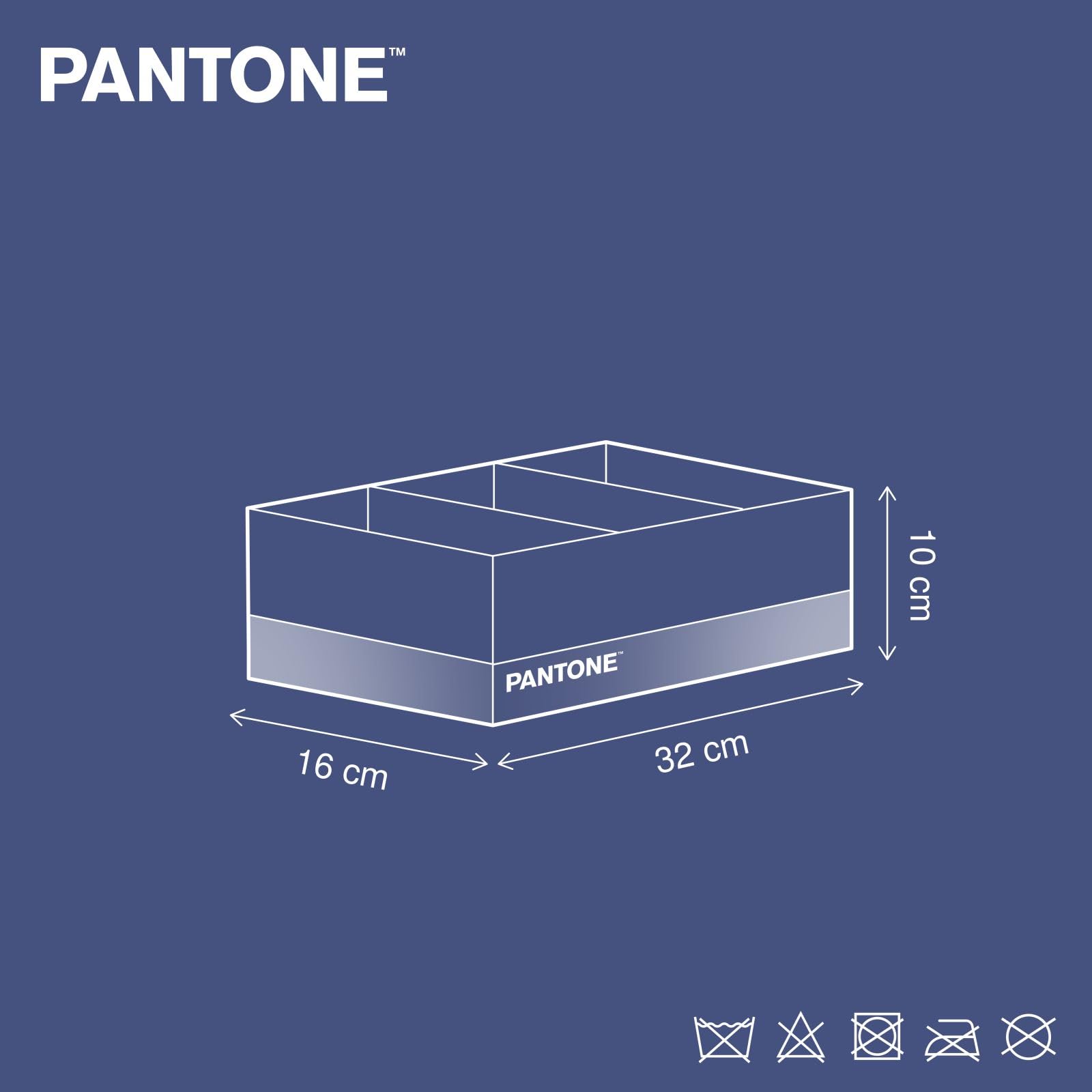 Organizer Armadio PANTONE | 3 Scomparti Pieghevole | 32x16x10 Cm | Per Biancheria E Accessori | Salvaspazio - Foto 9