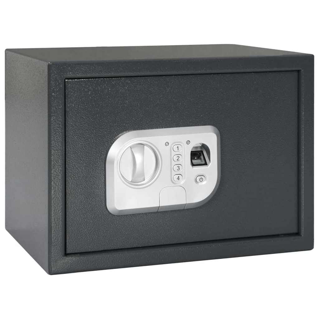 Genérico Caja Fuerte Digital Gris Oscuro 35 x 25 x 25 cm Acero,Seguridad empresarial y del hogar,Cajas fuertes-42011311