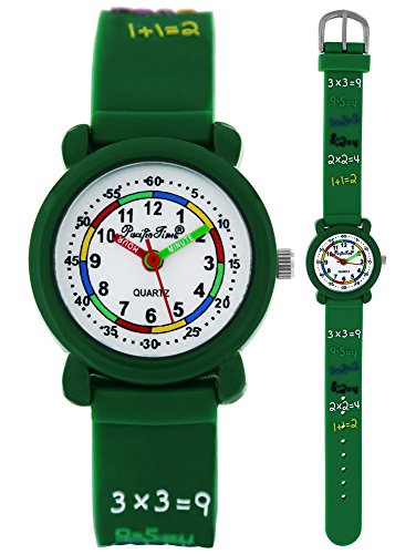 Pacific-Time-Armbanduhr-Kinder-Junge-Maedchen-Lernuhr-ABC-Lernen-Kinderuhr-analog-Quarz-Uhr