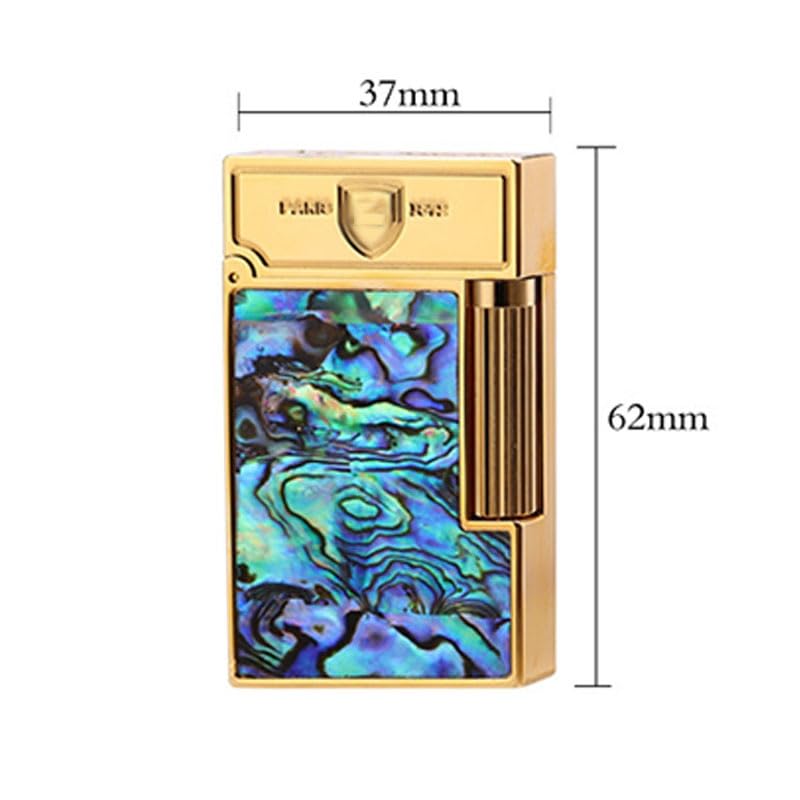 Encendedor de gas masculino de bronce con sonido click miniatura 5