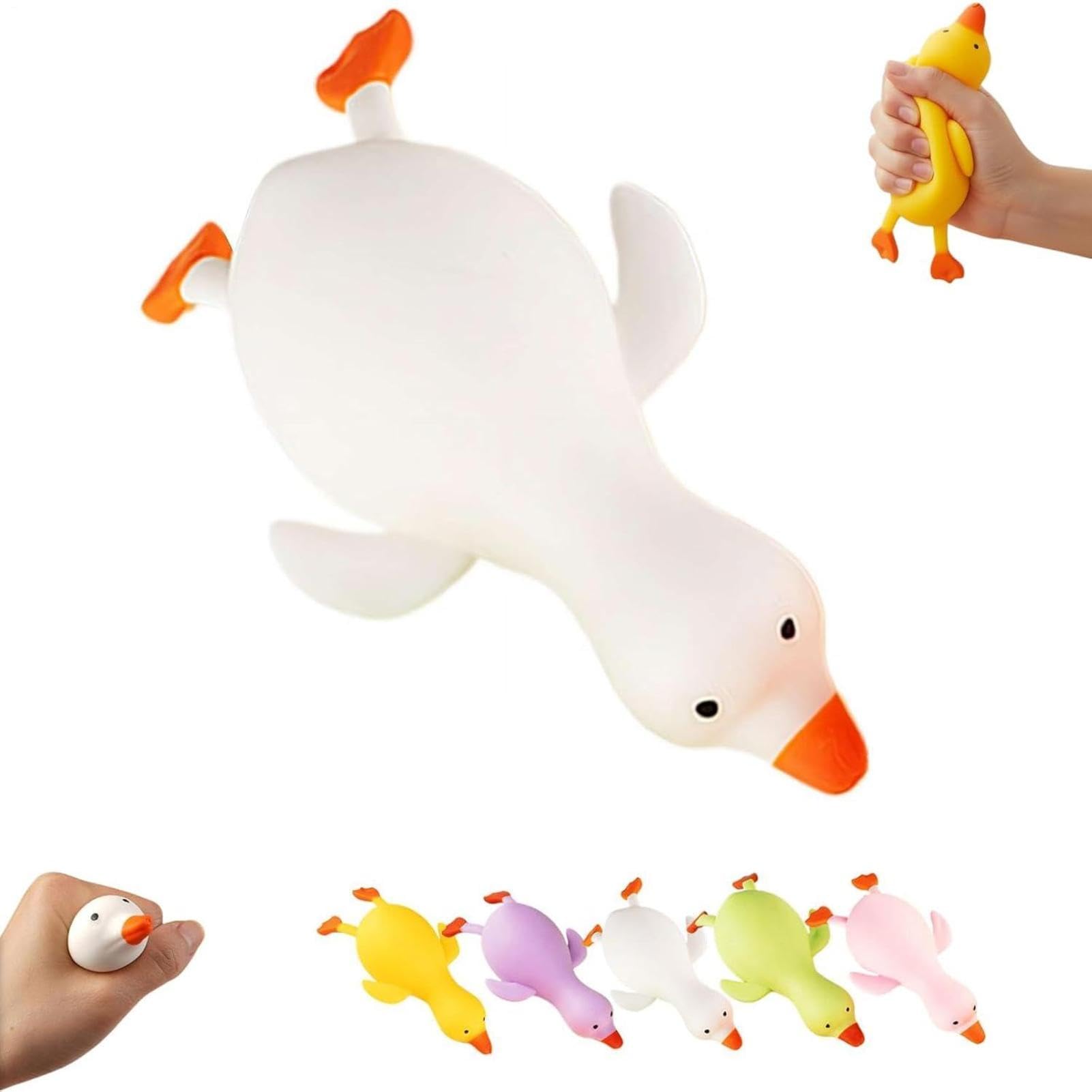 Duck Squishy, Squishy Duck Toy, Ducks Squeeze Toys, Cute Soft Ducks Stress Relief Sugar Ball Squishys, Anxiety Relief Fidget Toys for Kids & Adults Home Office Classroom Travel