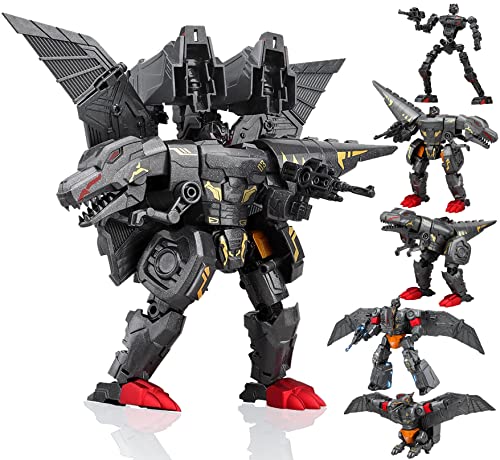 RISUNTOY Jouet robot transformable dinosaure 5 en 1 pour enfants de 6 ans et plus – Sûr