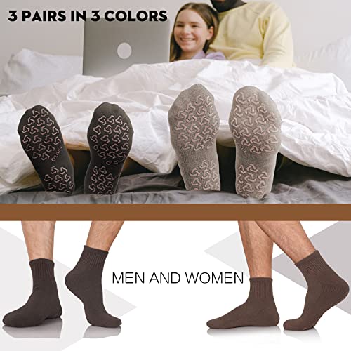 Ozaiic Non Slip Grip Socks For Yoga Home Workout Pure Barre, Pilates, Hospital, Ideal Cushion Socks For Men And Women #TOP2