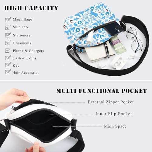 BDPWSS Princess Elsa Crossbody Bag Princess Elsa Lover Gift Elsa & Anna Fan Gift Let It Go Shoulder Bag Movie Lover Gift4