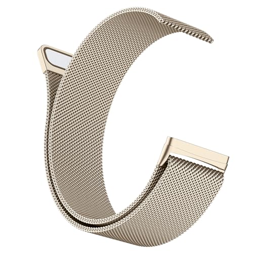 Image of Tobfit Watch Strap Compatible with Fitbit Versa 2 (Watch Not Included), Stainless Steel Chain Strap with Magnetic Buckle Compatible for Men & Women