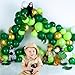 Green Balloons Dark Green Balloon Set, 50 Pcs 12 inch Different Shades Emerald Green Lime Green Latex Balloons For Adult Party Jungle Safari Party Supplies St. Patrick's Day Decoration