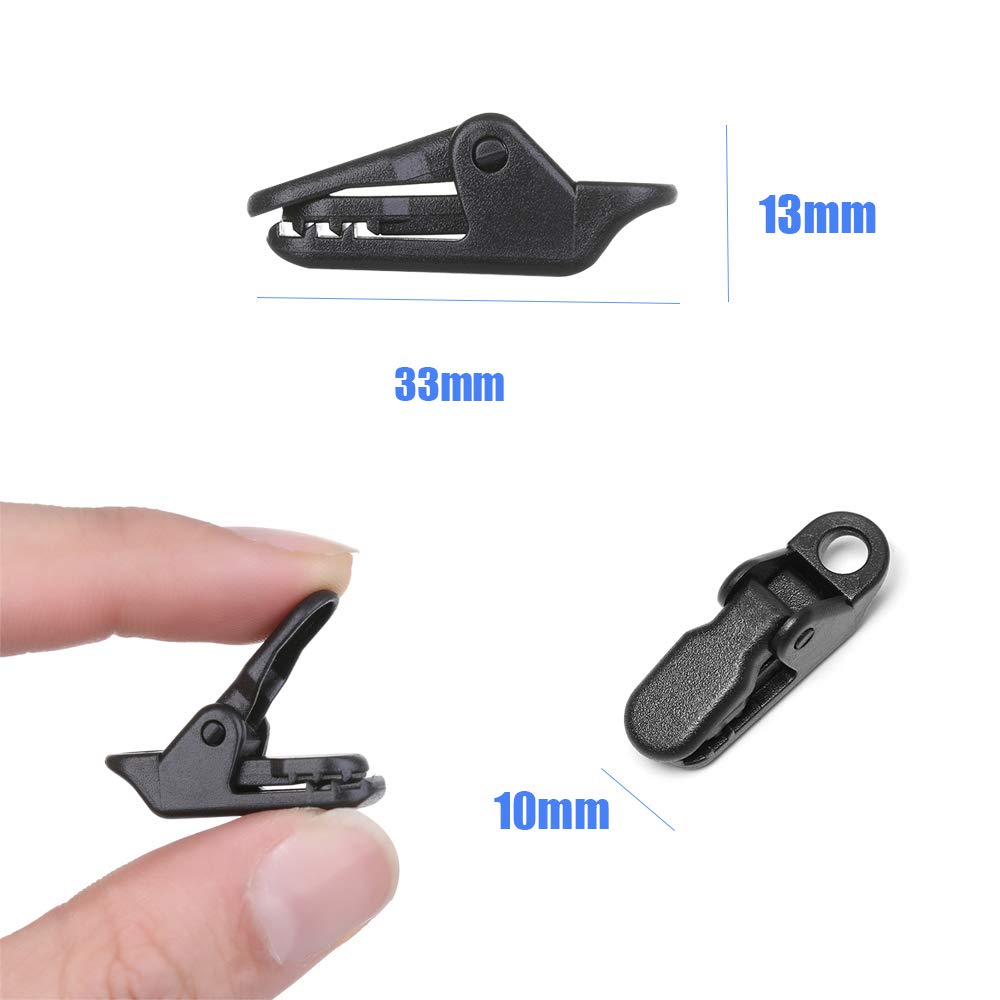 YIXISI 50PCS Tenda Morsetto, Tarp Clip, Clip Plastica, Mollette per Tenda da Campeggio Antivento da Stringere per Attività all'aperto