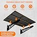 Cuguords 4-Pack 2x3ft Wall Storage Shelves, 1000 Lbs Garage Wall Shelf, Heavy Duty Floating Tool Rack With Complete Install Kit, Black