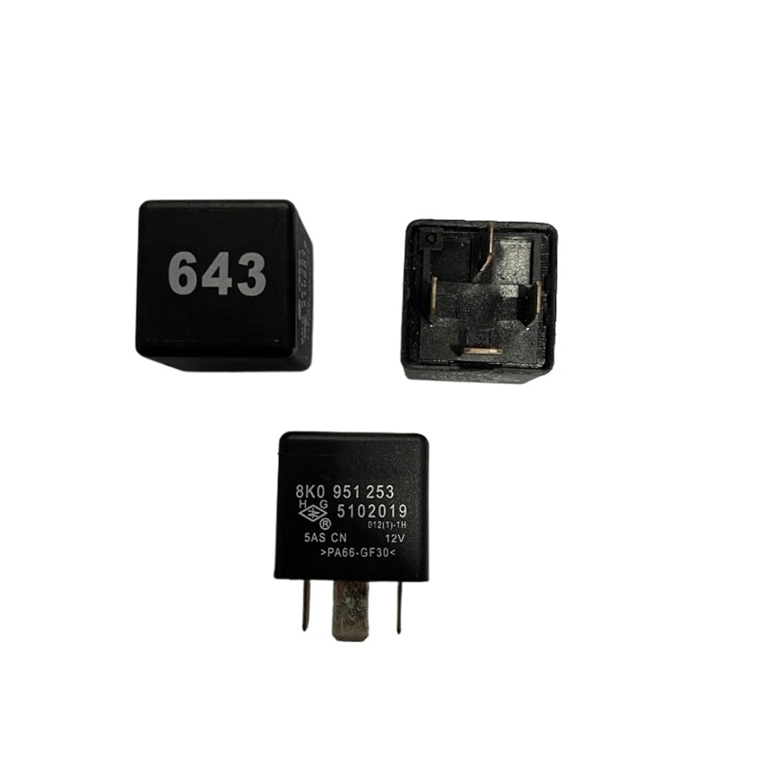 10pcs/lot Relay 8K0 951 253 12V 4pins Automotive Relay