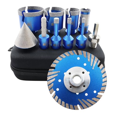 Kit de 10 brocas diamante para porcelanato y cerámica miniatura 1