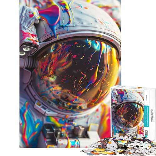 Puzzle für Teenager 1000 Teile Astronauten-Suchspiel unmögliche Entfernung Lernspiel Herausforderung lustiges Geschenk geeignet für Paare (Größe 38x52cm)