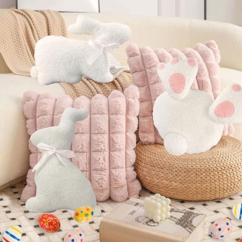 Almohada decorativa de conejos para cama y sala miniatura 5