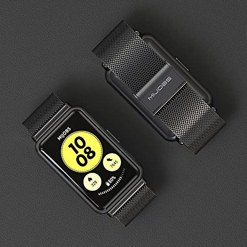 Correa compatible para Huawei Watch Fit acero inoxidable miniatura 3