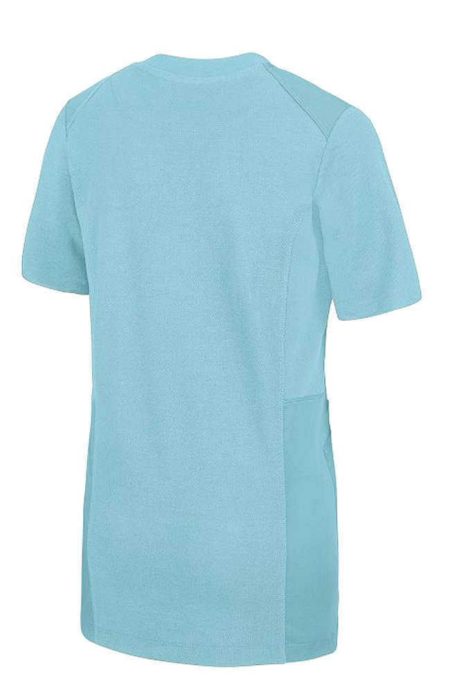 BP 1738-435-111-XS Tunique de loisirs pour femme à manches longues avec empiècements piqués et système de levage 180 g/m² Bleu océan Taille XS