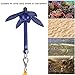 Emoshayoga Boat Anchor Kit , Boat Grapnel Aluminium Foldable with Storage Bag for Rock Bottom