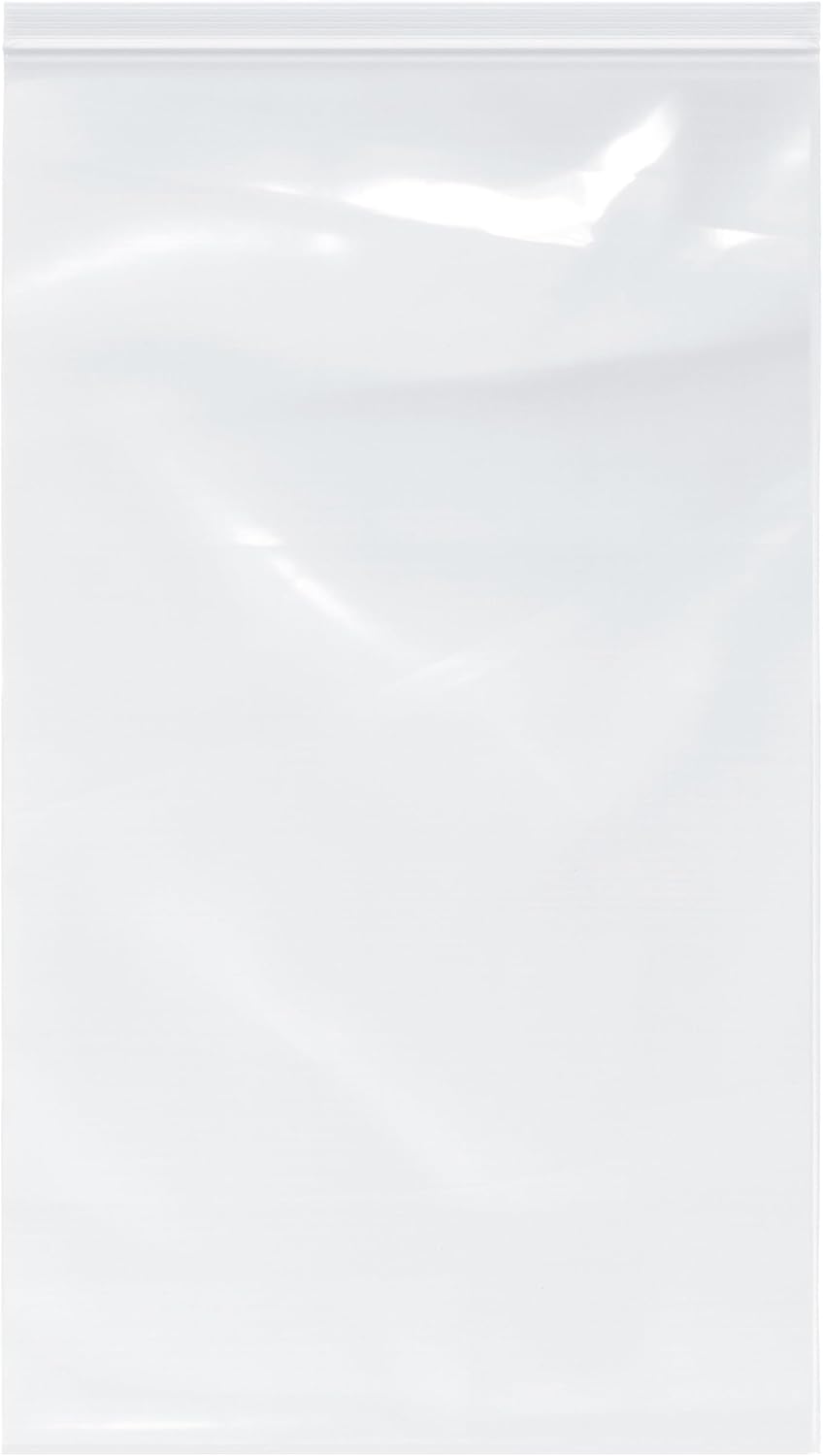 Plymor 14 x 24 (Case of 500), 4 Mil Heavy Duty Zipper Reclosable Plastic Bags