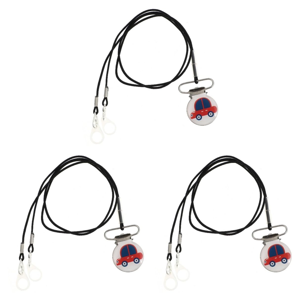 Clip Appareil Auditif 3 Pièces Anti-perte De Corde Cordon De Serrage Résonnent Accessoires Sangle Accessoires D'implant Cochléaire Bandes De D'oreille Acier Inoxydable Etc...