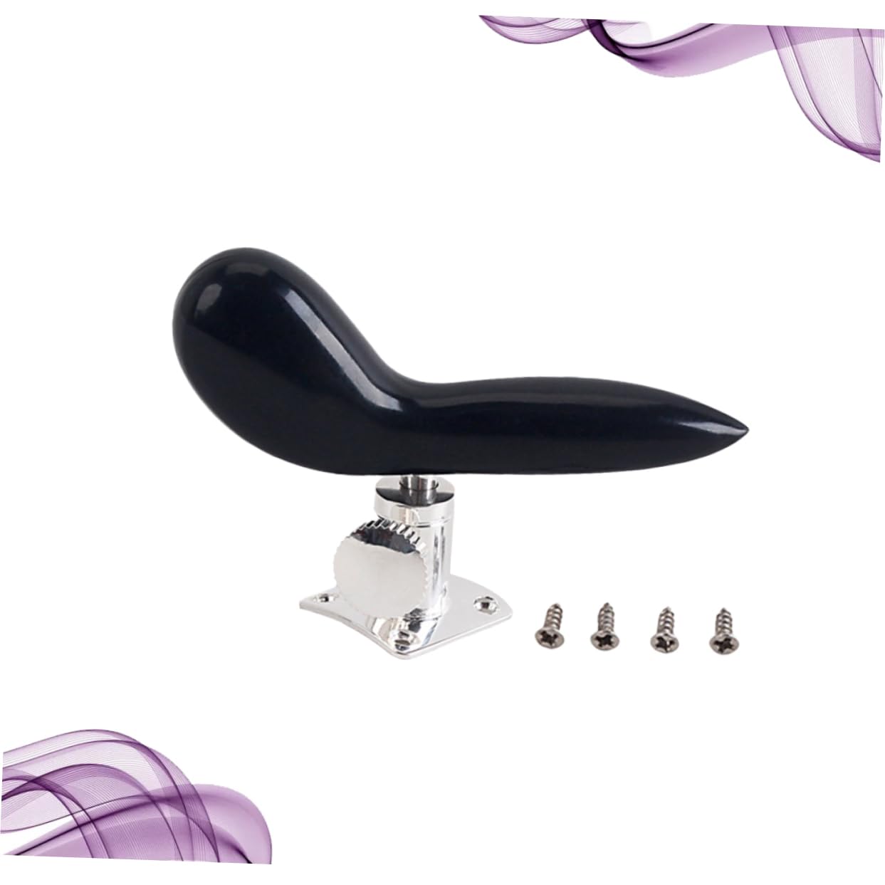 Supporto per Fagotto Cg10 Base Accessorio per Fagotto | Finitura Nero Lucida, Bakelite e Metallo, Design Ergonomico, Installazione e Rimozione Semplici, Resistenza alla Corrosione