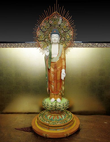 伝統工芸薩摩焼 特大金彩色絵細密絵付 観音菩 薩立像 仫像 佛像 教美術 時代物 伝統工芸薩摩焼 特大金彩色絵細密絵付 観音菩 薩立像 仫像 佛像