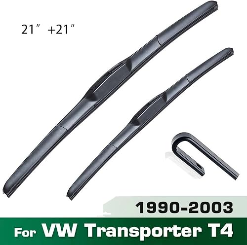Miniatura 2 de Escobillas de limpiaparabrisas delantero compatibles con VW Transporter T4 1990-2003 limpiaparabrisas limpio para ventana de automóvil, cepillos de